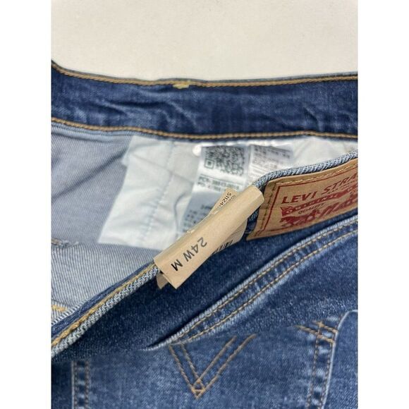 Levi’s Ribcage Straight Ankle Denim Jeans Women Plus Size 24 Blue NWT - Picture 6 of 10